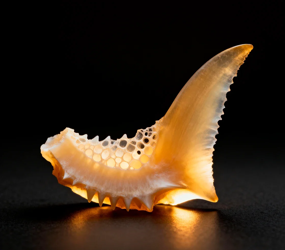Translucent cartilage specimen, illustrating the joint tissue chondroitin sulfate is a building block of