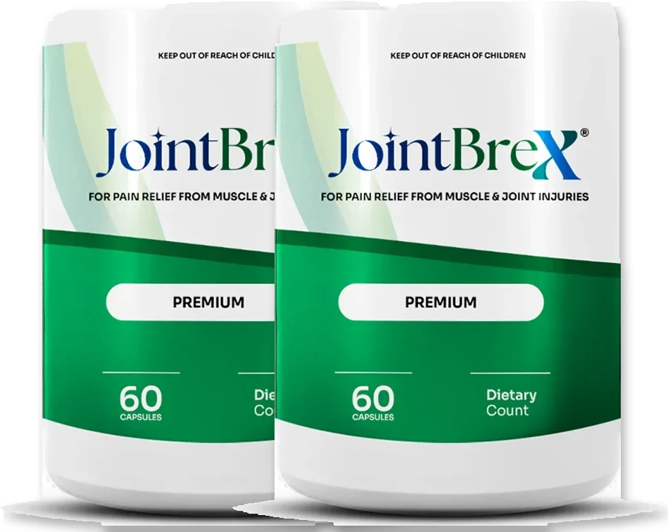JointBrex two-bottle pack of joint-support capsules, a 60-day supply