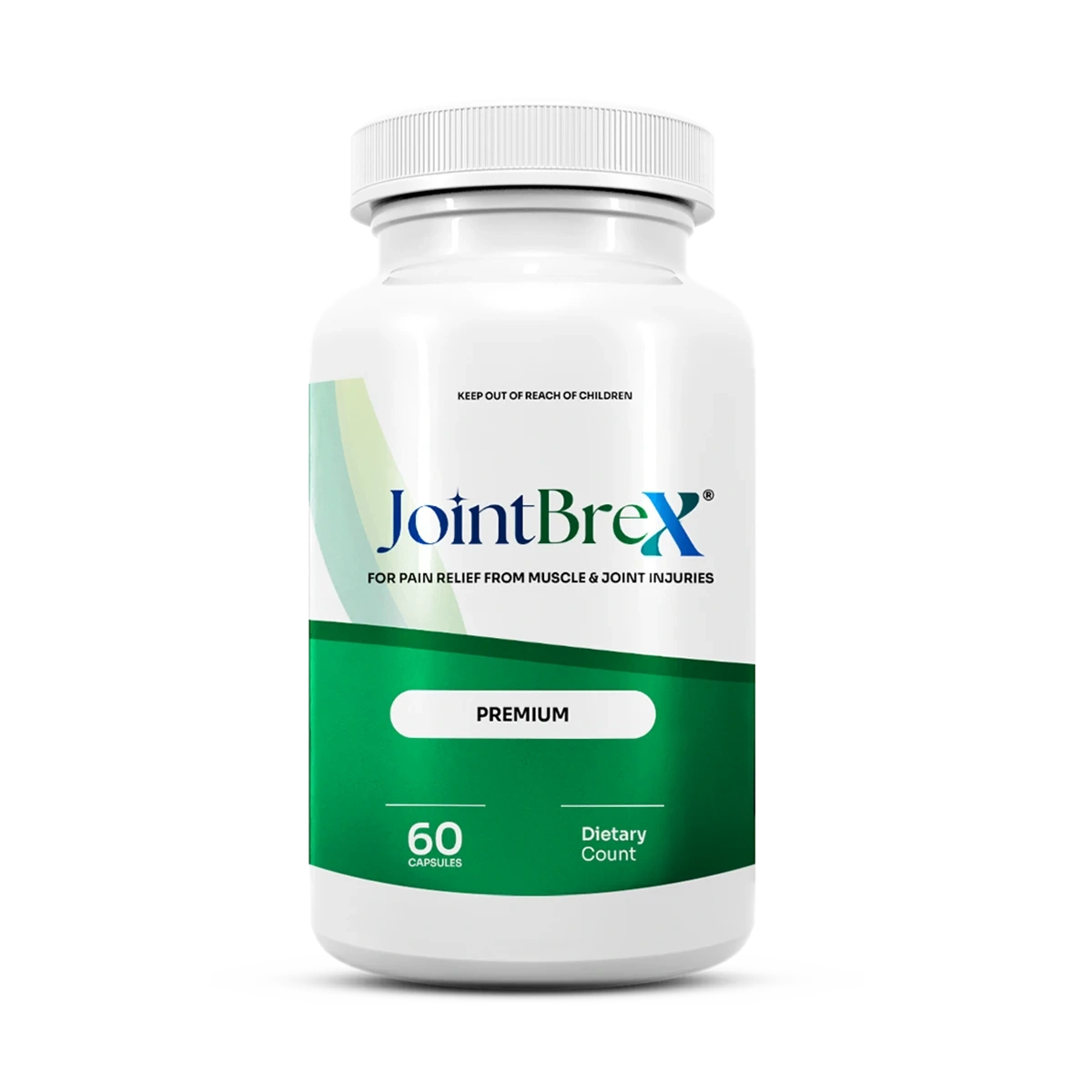 The JointBrex bottle, front label, 60 capsules