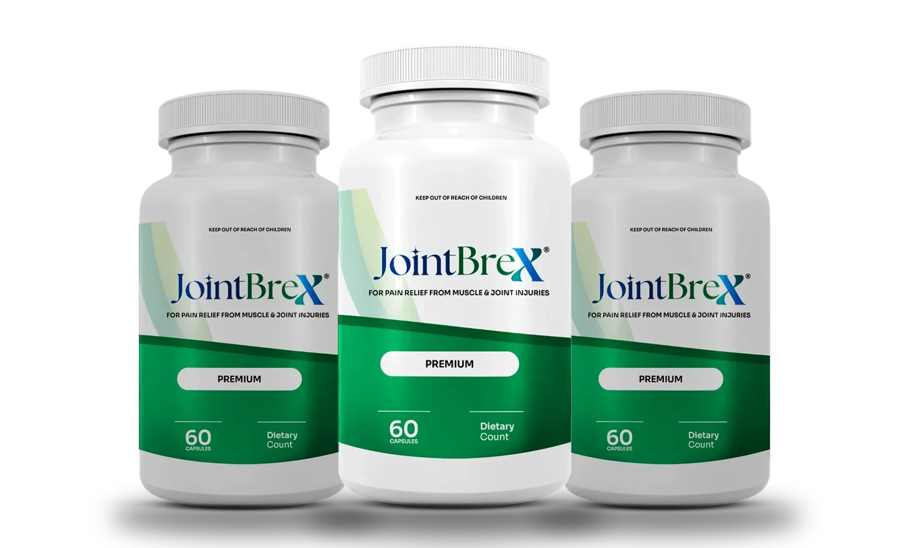 The JointBrex three-bottle pack, front labels showing